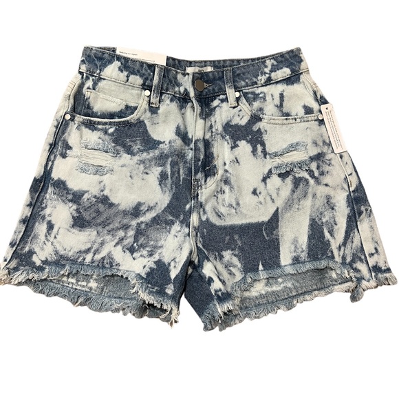 BP Ripped Nonstretch Denim Cutoff Shorts in Blue Bleached Wash (27) - Picture 2 of 10